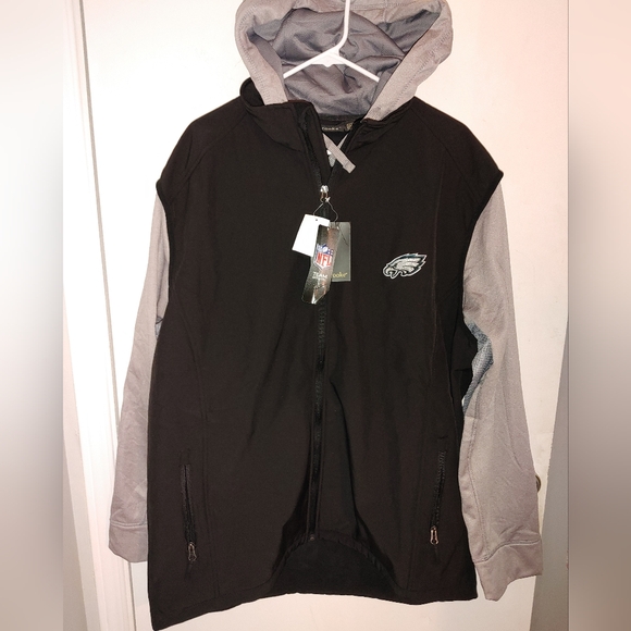 Philadelphia Eagles Dunbrook Alpha full zip jacket black\ gray size XXL NWT - Picture 3 of 8